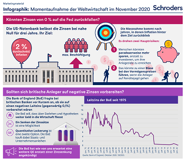 Infografik: Momentaufnahme der Weltwirtschaft im November 2020